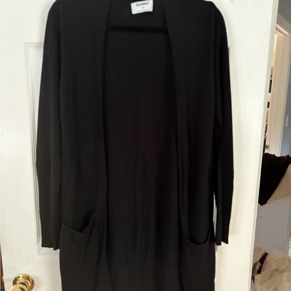 Old Navy Black Open-Front Cardigan